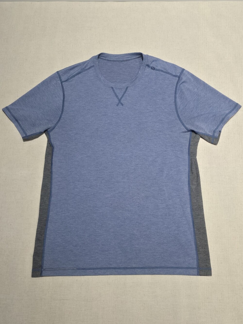 Lululemon Mens Metal Vent Tech T-Shirt Blue and Gray Size Large